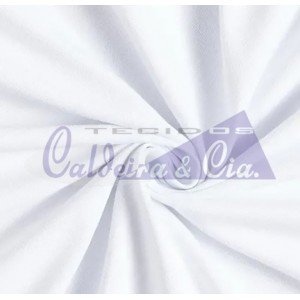 Tecido Tricoline Silky Lisa cor - 0001 (Branco)